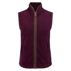 Hoggs Of Fife Women's Stenton Fleece Gilet - Merlot 7 Hoggs Of Fife Women's Stenton Fleece Gilet - Merlot -Fashion Lady stenton 2
