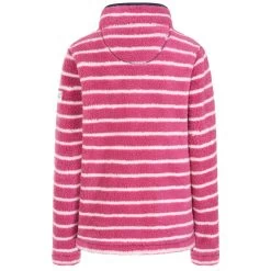 Lazy Jacks Women’s Super-Soft Striped ¼ Zip Snug Sweatshirt - Honeysuckle -Fashion Lady stripe 1 4 zip snug s shrt honey 3