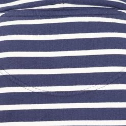 Lazy Jacks Women's Striped Roll High Neck Sweatshirt - Twilight -Fashion Lady stripe high neck s shirt twlight 4