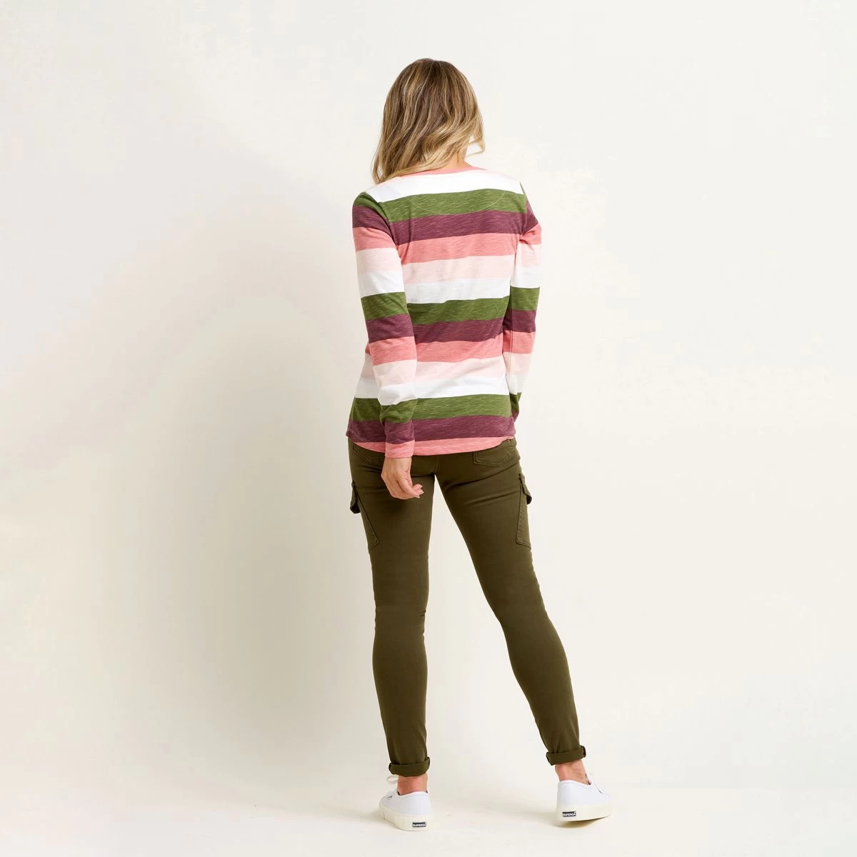 Brakeburn Women's Stripe Long Sleeve Tee - Multi 3 Brakeburn Women's Stripe Long Sleeve Tee - Multi - Image 3