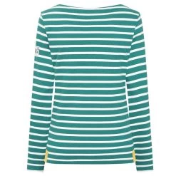 Lazy Jacks Women's Striped Breton Top - Emerald 7 Lazy Jacks Women's Striped Breton Top - Emerald -Fashion Lady striped breton top emerald 3