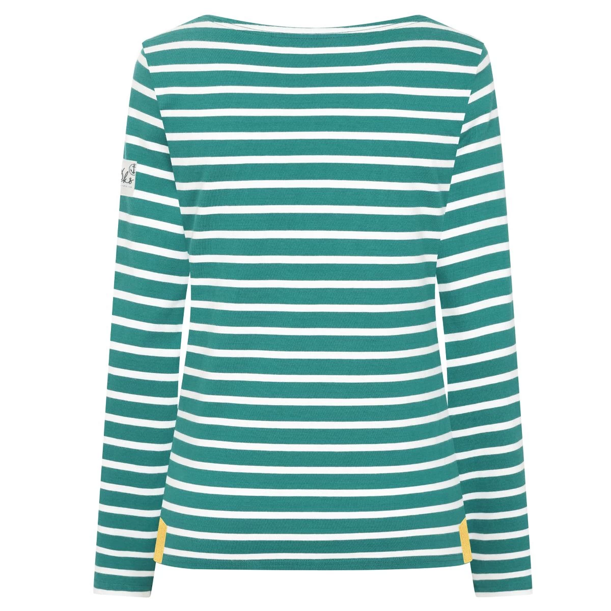 Lazy Jacks Women's Striped Breton Top - Emerald 3 Lazy Jacks Women's Striped Breton Top - Emerald - Image 3
