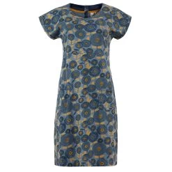 Weird Fish Women's Tallahassee Organic Printed Jersey Dress - Blue Mirage 7 Weird Fish Women's Tallahassee Organic Printed Jersey Dress - Blue Mirage -Fashion Lady talahas org prtd jrsy drs blumir 1