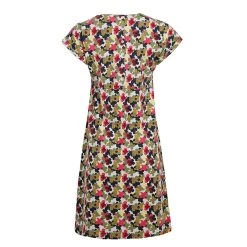 Weird Fish Women's Tallahassee Organic Printed Jersey Dress - Pearl Grey -Fashion Lady talahas org prtd jrsy drs prlgry 1