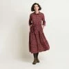 Brakeburn Women's Thistle Cord Maxi Dress - Burgundy