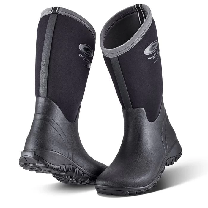 Grub's Women's Tideline 4.0 Wellington Boots - Black 4 Grub's Women's Tideline 4.0 Wellington Boots - Black - Image 4