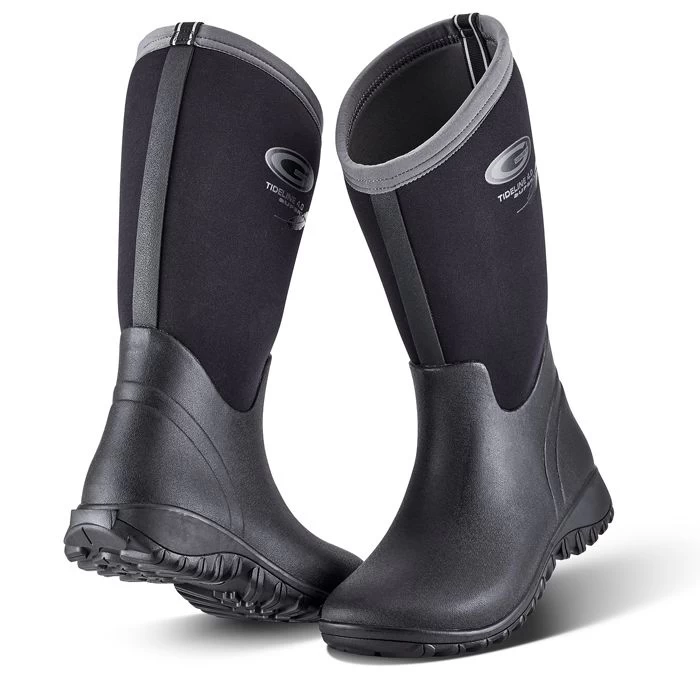 Grub's Women's Tideline 4.0 Wellington Boots - Black 1 Grub's Women's Tideline 4.0 Wellington Boots - Black