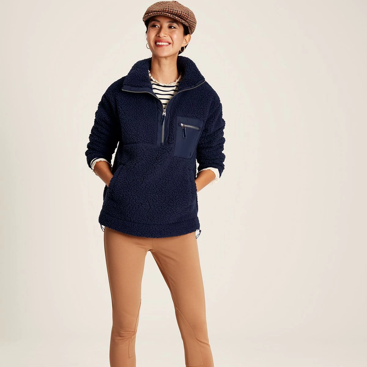 Joules Women's Tilly Half Zip Fleece - French Navy 2 Joules Women's Tilly Half Zip Fleece - French Navy - Image 2