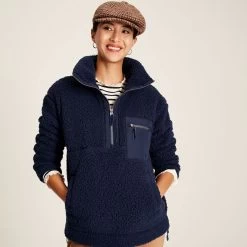 Joules Women's Tilly Half Zip Fleece - French Navy 11 Joules Women's Tilly Half Zip Fleece - French Navy -Fashion Lady tilly fleece french navy 5 1 1
