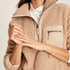 Joules Women's Tilly Half Zip Fleece - Tan 12 Joules Women's Tilly Half Zip Fleece - Tan -Fashion Lady tilly fleece tan 6