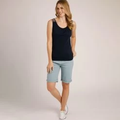 Weird Fish Women's Tisha Eco Jersey Vest - Dark Navy -Fashion Lady tisha eco jersey vest dark navy 1