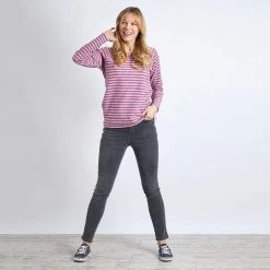 Weird Fish Women’s Ajuda Organic Cotton Sweatshirt – Boysenberry -Fashion Lady top 2 1