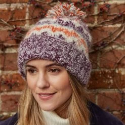 Pachamama Women's Totnes Bobble Beanie - Damson