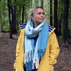 Lazy Jacks Women’s Two-Tone Blanket Scarf - Niagara -Fashion Lady two tone blanket scarf niagra 2 1