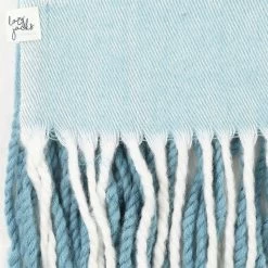 Lazy Jacks Women’s Two-Tone Blanket Scarf - Niagara -Fashion Lady two tone blanket scarf niagra