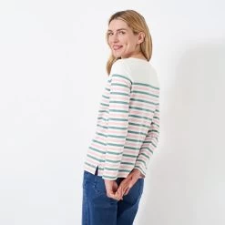 Crew Clothing Women's Ultimate Striped Breton Top - White/Blue/Pink 10 Crew Clothing Women's Ultimate Striped Breton Top - White/Blue/Pink -Fashion Lady ultimate breton whiteblue 3