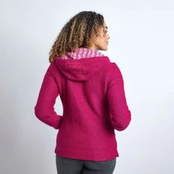 Weird Fish Women’s Weylin Full Zip Macaroni Hoody - Sangria -Fashion Lady untitled 2 98