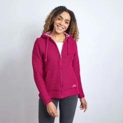 Weird Fish Women’s Weylin Full Zip Macaroni Hoody - Sangria -Fashion Lady untitled 5 51