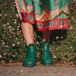 Le Chameau Women’s Iris Chelsea Jersey Lined Wellington Boots – Vert Foncé -Fashion Lady vert 5