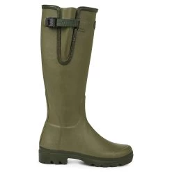 Le Chameau Women's Vierzon Jersey Lined Wellington Boot - Vert Vierzon -Fashion Lady vierzon jersey vert vierzon 1