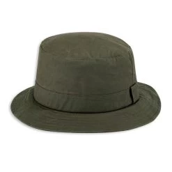 Hoggs Of Fife Waxed Bush Hat - Dark Olive -Fashion Lady waxed bush hat olive