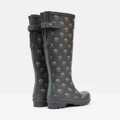 Joules Women's Wellington Boots - Grey Floral 9 Joules Women's Wellington Boots - Grey Floral -Fashion Lady welly grey floral 2