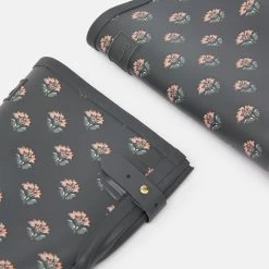 Joules Women's Wellington Boots - Grey Floral 10 Joules Women's Wellington Boots - Grey Floral -Fashion Lady welly grey floral 3