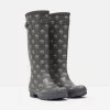 Joules Women's Wellington Boots - Grey Floral