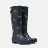 Joules Women's Wellington Boots - Navy Dog