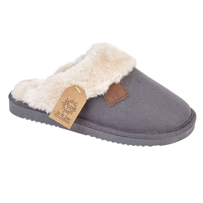 Jo & Joe Women's Wicklow Slippers - Charcoal 2 Jo & Joe Women's Wicklow Slippers - Charcoal - Image 2