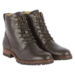 Le Chameau Women's Artemis Cuir Ankle Boots - Marron Foncé