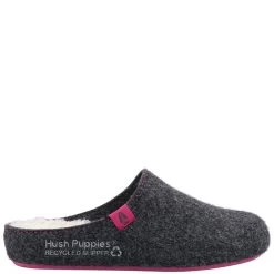 Hush Puppies Women's 'The Good Slipper' Slippers - Charcoal -Fashion Lady wmns good slipper chrcol 3