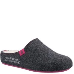 Hush Puppies Women's 'The Good Slipper' Slippers - Charcoal -Fashion Lady wmns good slipper chrcol 4