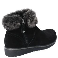 Hush Puppies Women's Penny Boots - Black -Fashion Lady wmns penny boot black 2