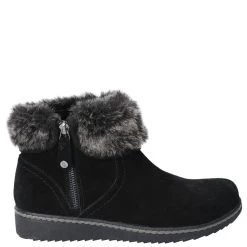 Hush Puppies Women's Penny Boots - Black -Fashion Lady wmns penny boot black 4