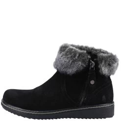 Hush Puppies Women's Penny Boots - Black -Fashion Lady wmns penny boot black 5