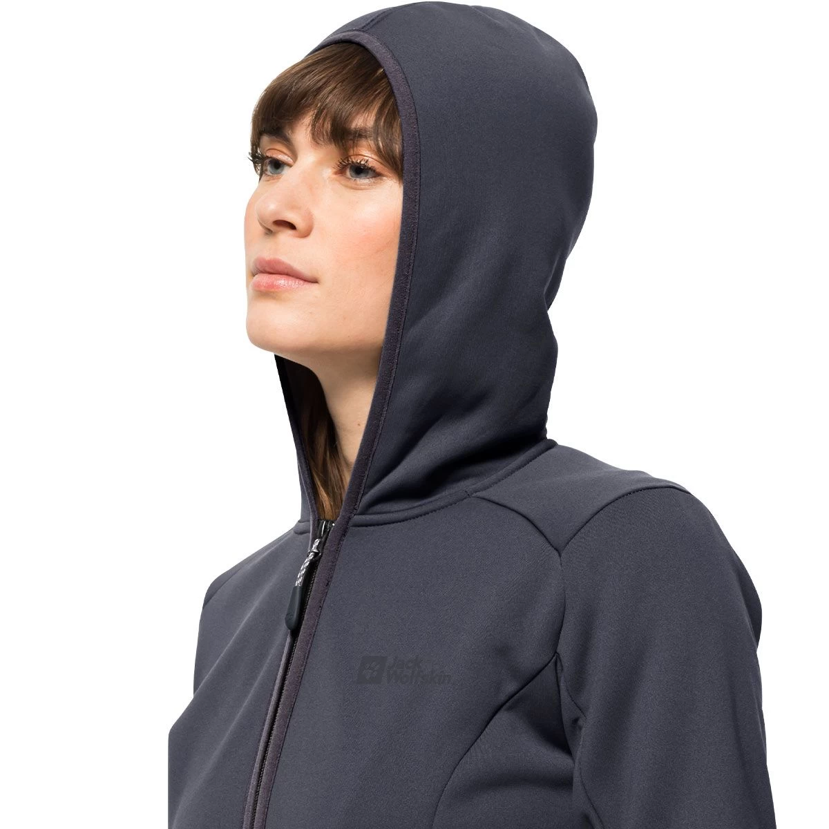 Jack Wolfskin Women's Baiselberg Full Zip Hooded Fleece Jacket - Dolphin 5 Jack Wolfskin Women's Baiselberg Full Zip Hooded Fleece Jacket - Dolphin - Image 5