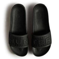 Hunter Women's Bloom Sliders - Black -Fashion Lady wms bloom slide black