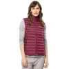 Jack Wolfskin Women's Pack & Go Quilted Gilet - Sangria Red