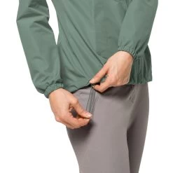 Jack Wolfskin Women's Stormy Point Jacket - Picnic Green -Fashion Lady wms stormy pnt 2l jkt picnic grn 2