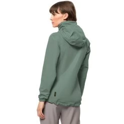 Jack Wolfskin Women's Stormy Point Jacket - Picnic Green -Fashion Lady wms stormy pnt 2l jkt picnic grn 3