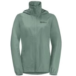 Jack Wolfskin Women's Stormy Point Jacket - Picnic Green -Fashion Lady wms stormy pnt 2l jkt picnic grn 5