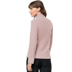 Jack Wolfskin Women's Taunus Half Zip Fleece - Rose Smoke -Fashion Lady wms taunus hz rose smoke 2