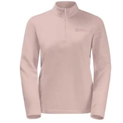 Jack Wolfskin Women's Taunus Half Zip Fleece - Rose Smoke -Fashion Lady wms taunus hz rose smoke