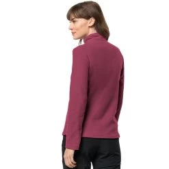 Jack Wolfskin Women's Taunus Half Zip Fleece - Sangria Red 6 Jack Wolfskin Women's Taunus Half Zip Fleece - Sangria Red -Fashion Lady wms taunus hz sangria red 2