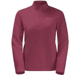 Jack Wolfskin Women's Taunus Half Zip Fleece - Sangria Red 7 Jack Wolfskin Women's Taunus Half Zip Fleece - Sangria Red -Fashion Lady wms taunus hz sangria red
