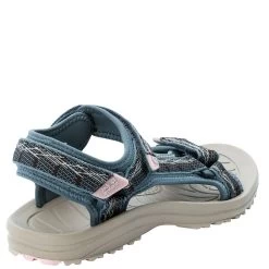 Jack Wolfskin Women's Wave Breaker Sandals - Blueish Grey/Rose -Fashion Lady wms wave breaker bgrey rose 2