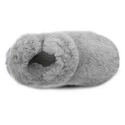 Totes Women's Faux Fur Slipper Boots - Grey -Fashion Lady womens faux fur slipper boots grey 4