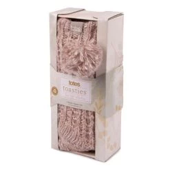 Totes Women's Luxury Sparkle Slipper Socks - Pink 8 Totes Women's Luxury Sparkle Slipper Socks - Pink -Fashion Lady womens luxury sparkle slipper sock 4