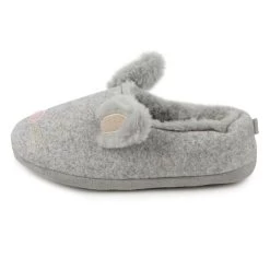 Totes Women's Novelty Bunny Slippers - Grey -Fashion Lady womens novelty bunny slippers 3